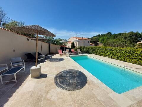Quiet villa, pool, fully air-conditioned
