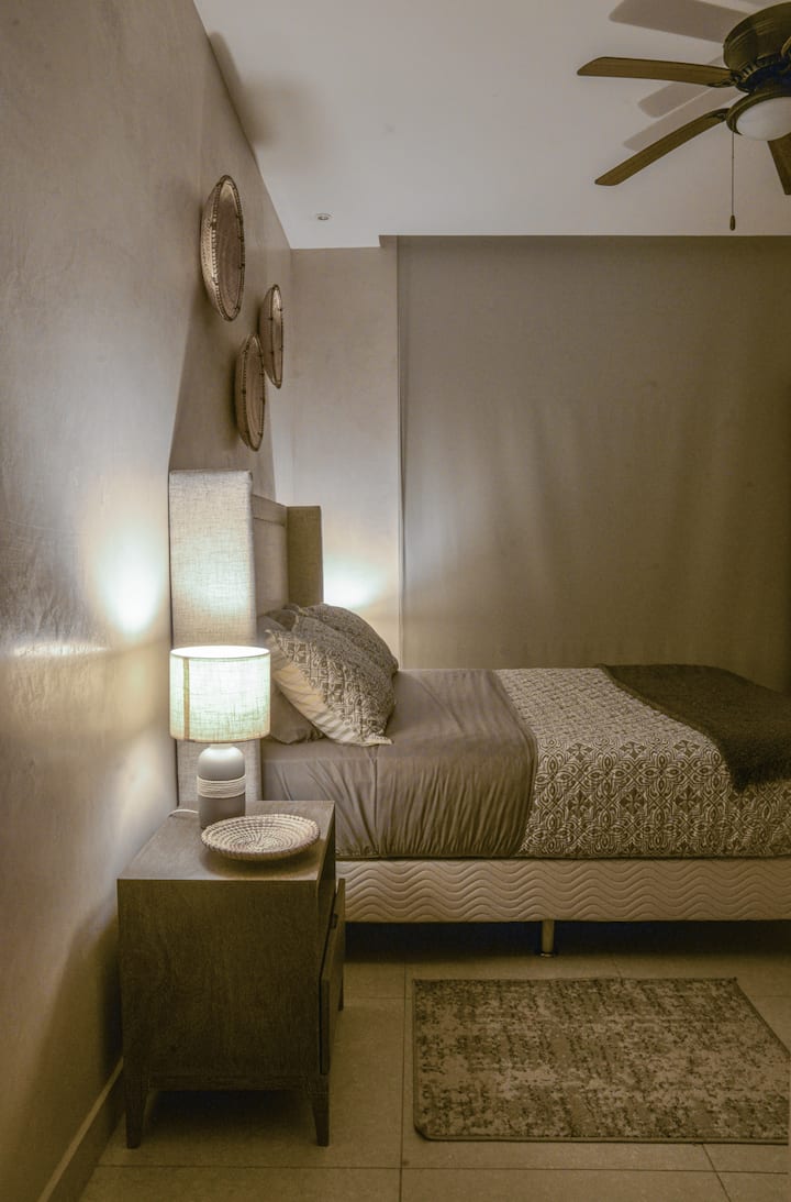 Second bedroom with blackout blinds