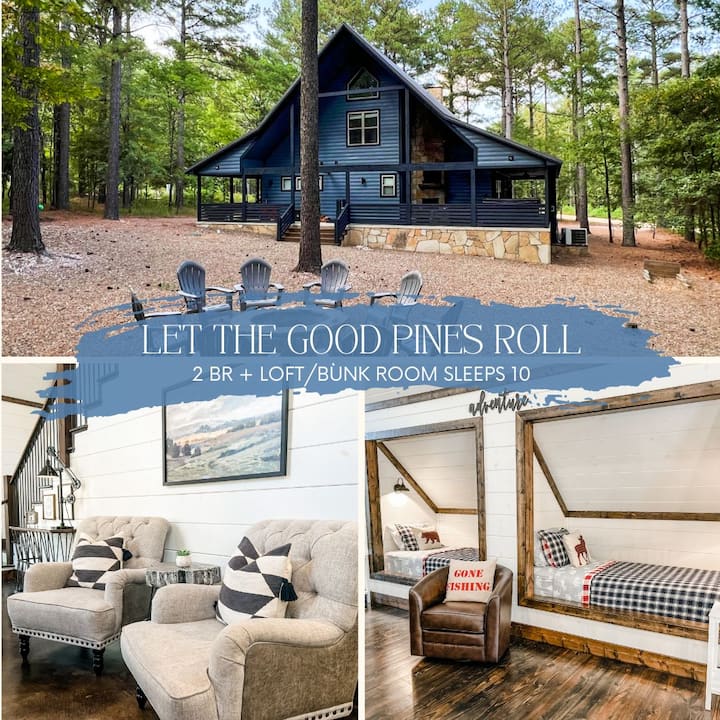 Fully Paved Rd! 2br+loft/sleeps 10: Games/hot Tub - Broken Bow, OK