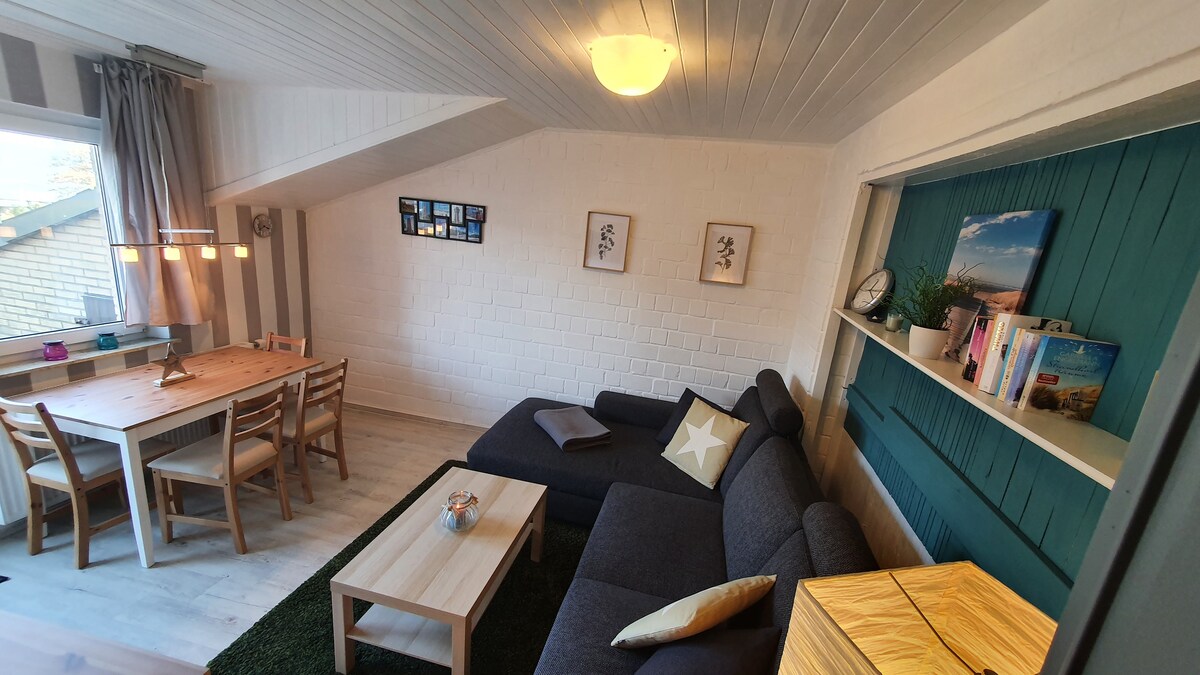Erfolgreiche Airbnb-Immobilie: Inselkieker vacation apartment with roof terrace close to town in Borkum