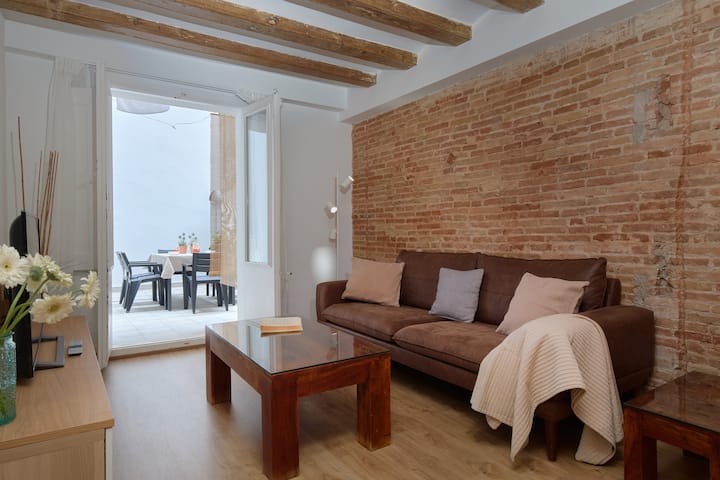Grand Appart 3-chambres Avec Terrasse Centre-ville - Barcelone