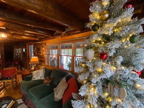 Uncle Joe's Winter Wonderland lakefront cabin