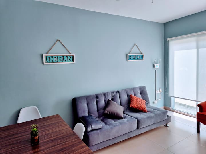 Precioso|balconpriv|ac|wifi250mb|3pileta|6personas - Cozumel