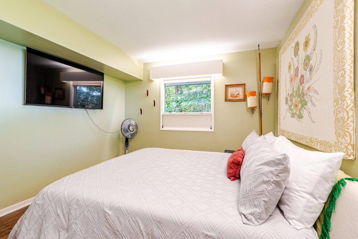 Roku TV ready for you to log in like you are at home.