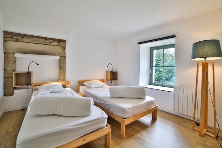 ห้องพักพร้อมเตียงเดี่ยว 2 หลัง 