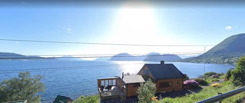 Hjelvikhytte - view over Romsdalsfjorden