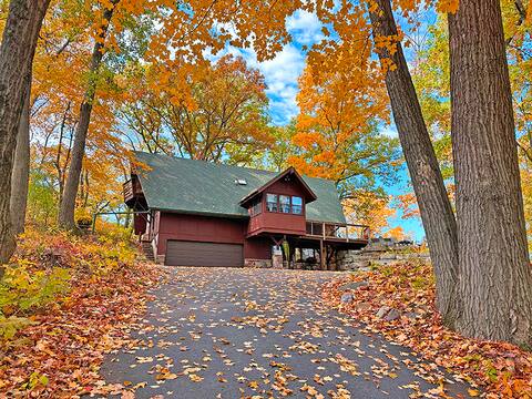 The Baraboo Chalet
tucked in a canopy of trees.