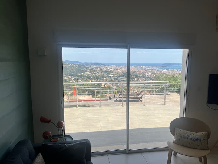 Villa Vue Mer Piscine Jacuzzi Sauna 4 Chambres - Sanary-sur-Mer