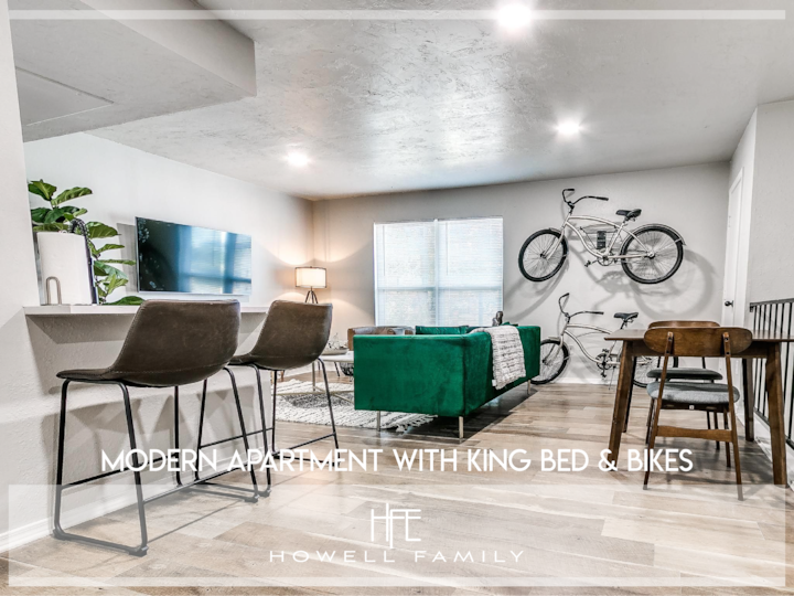 Modern Apartment In Paseo With King Bed & Bikes - Oklahoma City