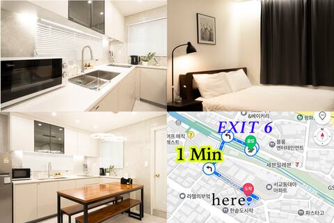 [#2]Clean studio/ Luggage Service/ 1Min /2R . 3Bed