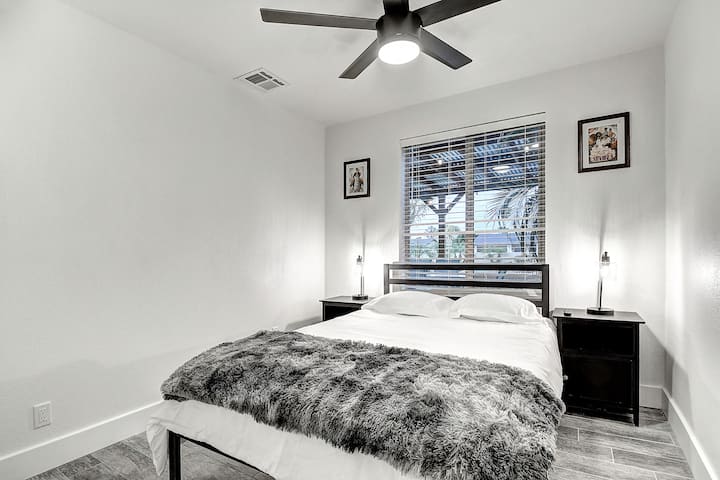 9th Bedroom-Comfy Bed-TV off Movie Theater Room