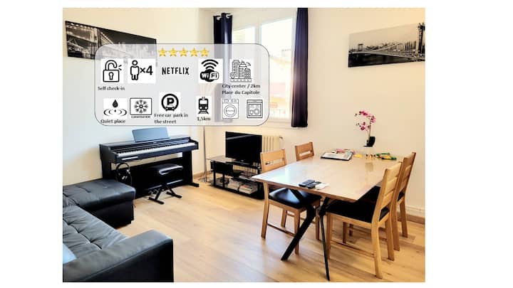 Superbe Appartement T2bis Au Centre De Toulouse - Toulouse