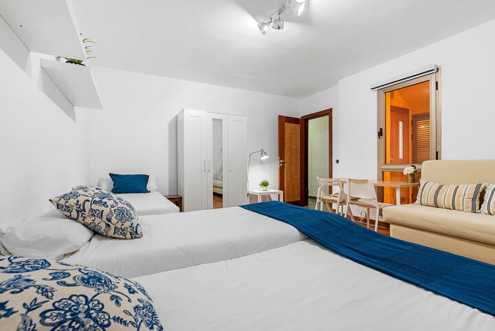 Treća spavaća soba na najnižem katu s različitim mogućnostima spavanja