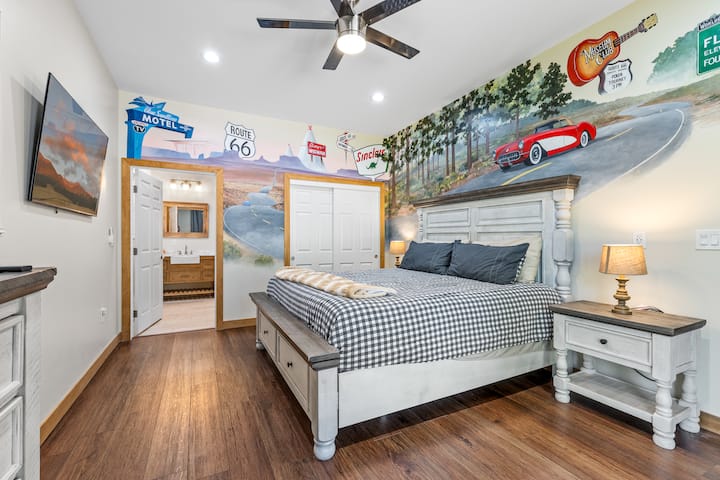 Dom pre hostí na prízemí Spálňa