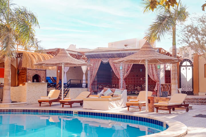 "Golden Oasis" Luxurious Villa With Pool & Jacuzzi - Égypte