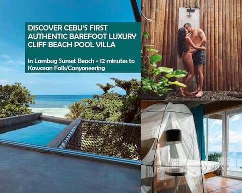 Beach King Bed, 12 min to Kawasan Falls Canyon'ing