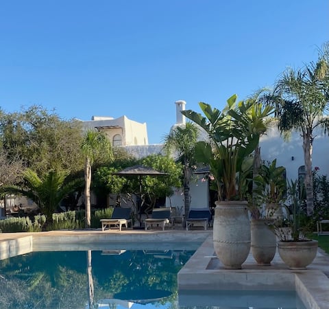 Top Airbnb: VillaBleuNomade Essaouira heated pool, cook in Sidi Kaouki