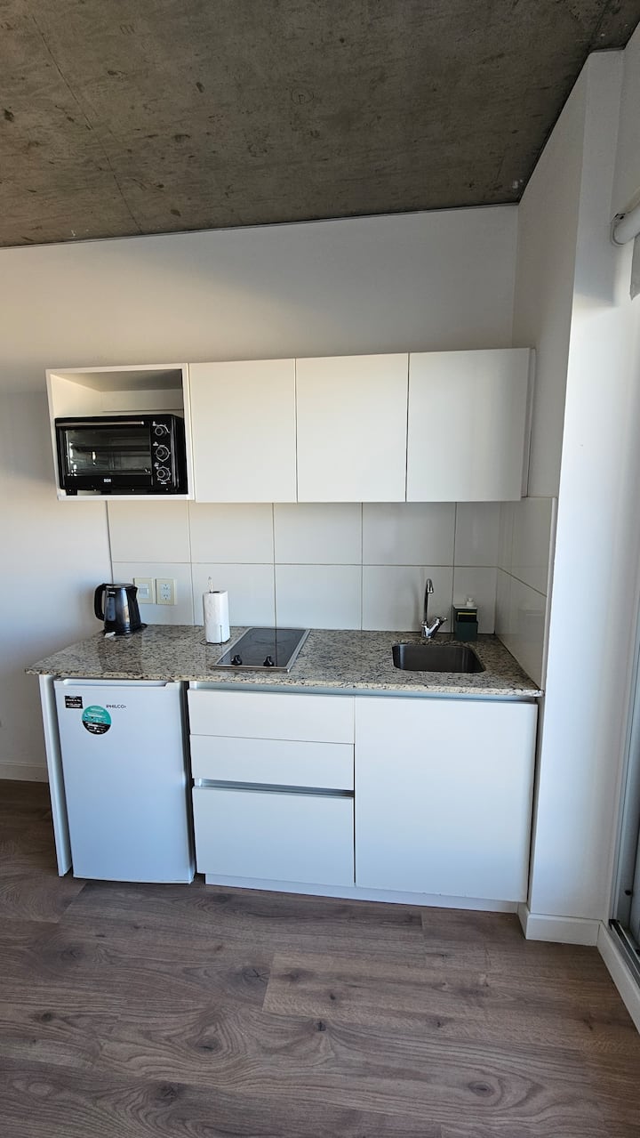 Студия на 14-м этаже в Chacarita с видом, бассейном и спортзалом