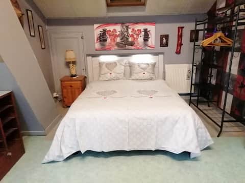 22 square meter studio room, kitchenette area