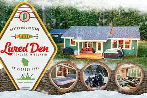 Lured Den - Private Lake Cottage - NEW HOT TUB!