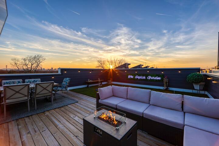 The English Garden near Downtown & Broadway 12Beds