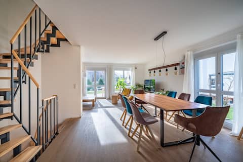 ư Liboria: Stylish house | Sauna | 4min to Lake