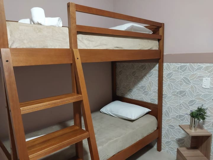 Lovely solid wood bunk! Security and sophistication!