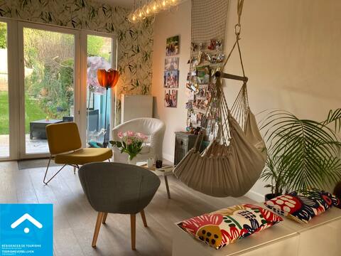 Camille : duplex with garden in a quiet area