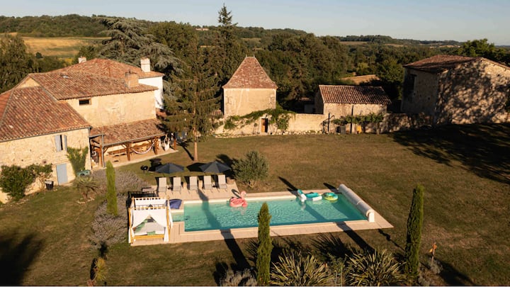 La Palombière Cottage Ecolodges Nature Piscine Spa - France