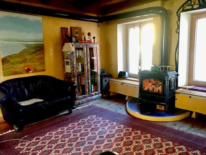 Loft Chaleureux Et Artistique - Vevey