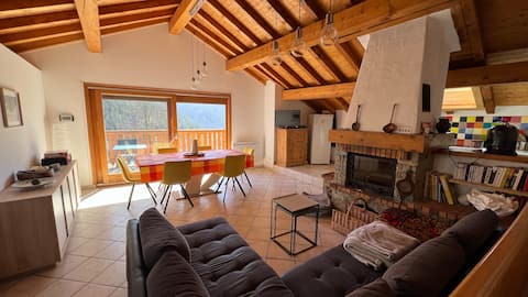 Popular Airbnb listing: Mountain house with fireplace, on 2 levels. in Champagny En Vanoise