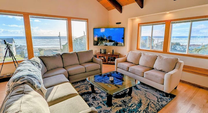 5BR w/3 Kings + Heceta’s Best Ocean Views!