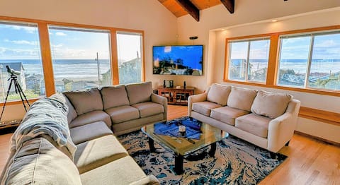5BR w/3 Kings + Heceta’s Best Ocean Views!