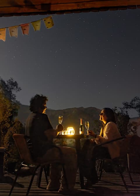Cabin for two with Tinaja Caliente