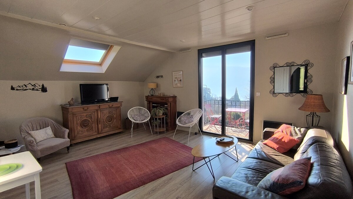 Top performing Airbnb: Apartment 30 minutes from ski resorts, 5 minutes from Annecy in Veyrier Du Lac