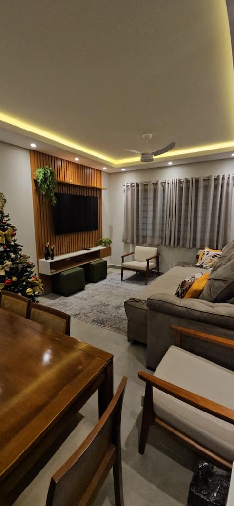 Popular Airbnb listing: Recanto dos Pássaros with Orchard and Heated Pool in Águas De Santa Bárbara