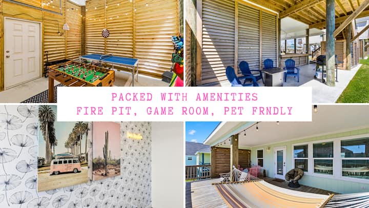 Livin' Lobster ️ New Near Beach, Pets, Sleeps 8 - Crystal Beach, TX