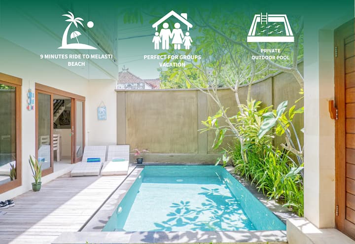 Ungasan Placid Group Stay: 9 Mins To Melasti Beach - Jimbaran