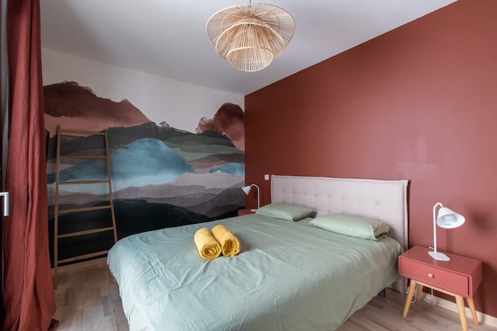 spavaća soba s kvalitetnom posteljinom 160 kreveta 