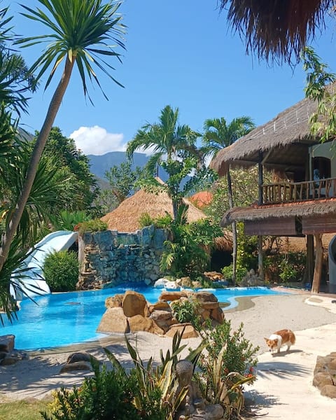 Katana Villa with Waterslide and View !