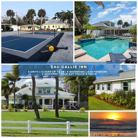 3 Units, Sleeps 17, Pool, Pickleball, Beaches
