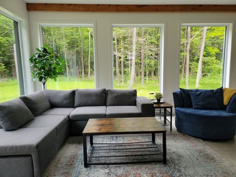 Top Airbnb: Scandinavian chalet • Sauna spa • Quiet nature in Potton