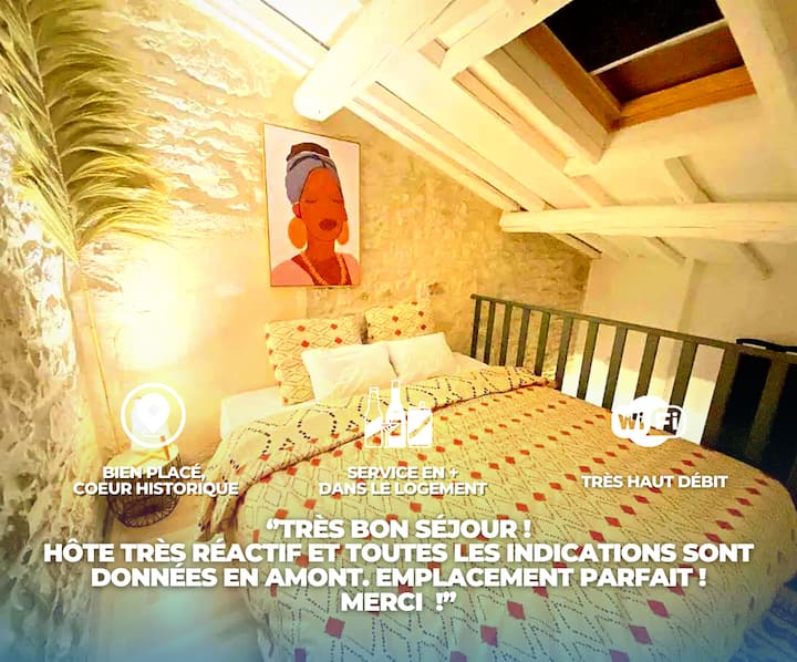 Cocon à 200m Des Arènes - Confort - Restaurant - Nîmes