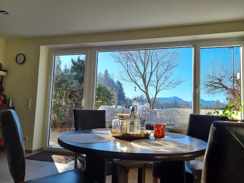 Holiday home with garden and mountain view