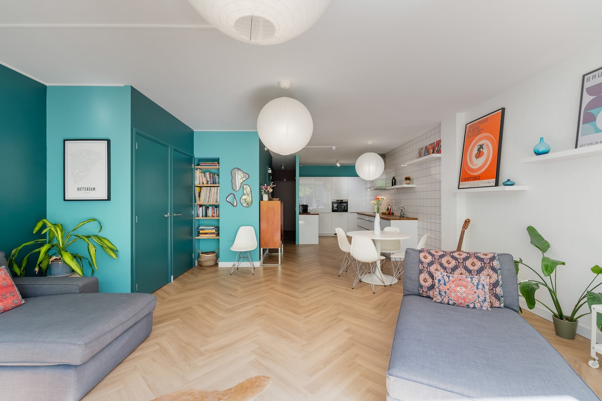 Top Airbnb: Rotterdam's Coolest Apartment (100m2) in Rotterdam Centrum