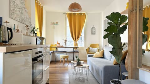 Successful Airbnb property: Le Villers-cosy! 1 bedroom, beachfront & hypercenter in Villers Sur Mer