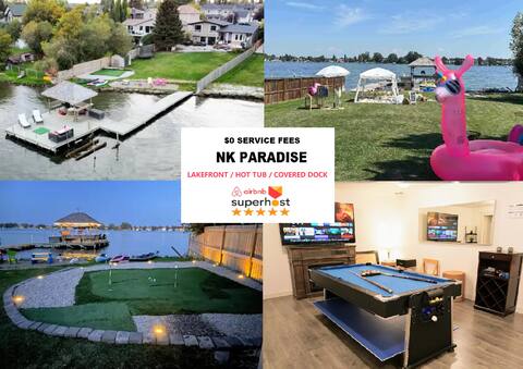 NK Paradise - Lakefront, Hot Tub, Covered Dock!