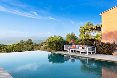 Panoramic view of the Luberon - Air conditioning