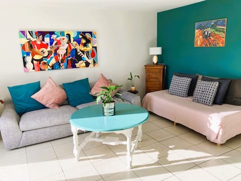 Hous with garden, 3 Bedrooms, 4 beds