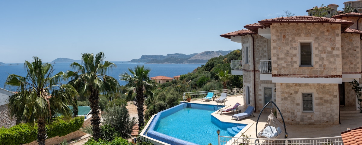 Monix Homes-Villa Jiok, Lüks, Taşer - Kaş şehrinde Kiralık Evler